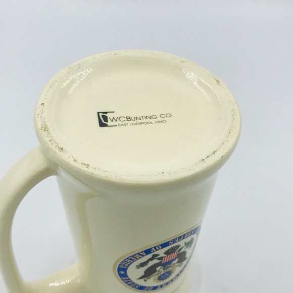 Vintage W.C. Bunting Co Large Ceramic Beer Mug - Picture 2 of 6